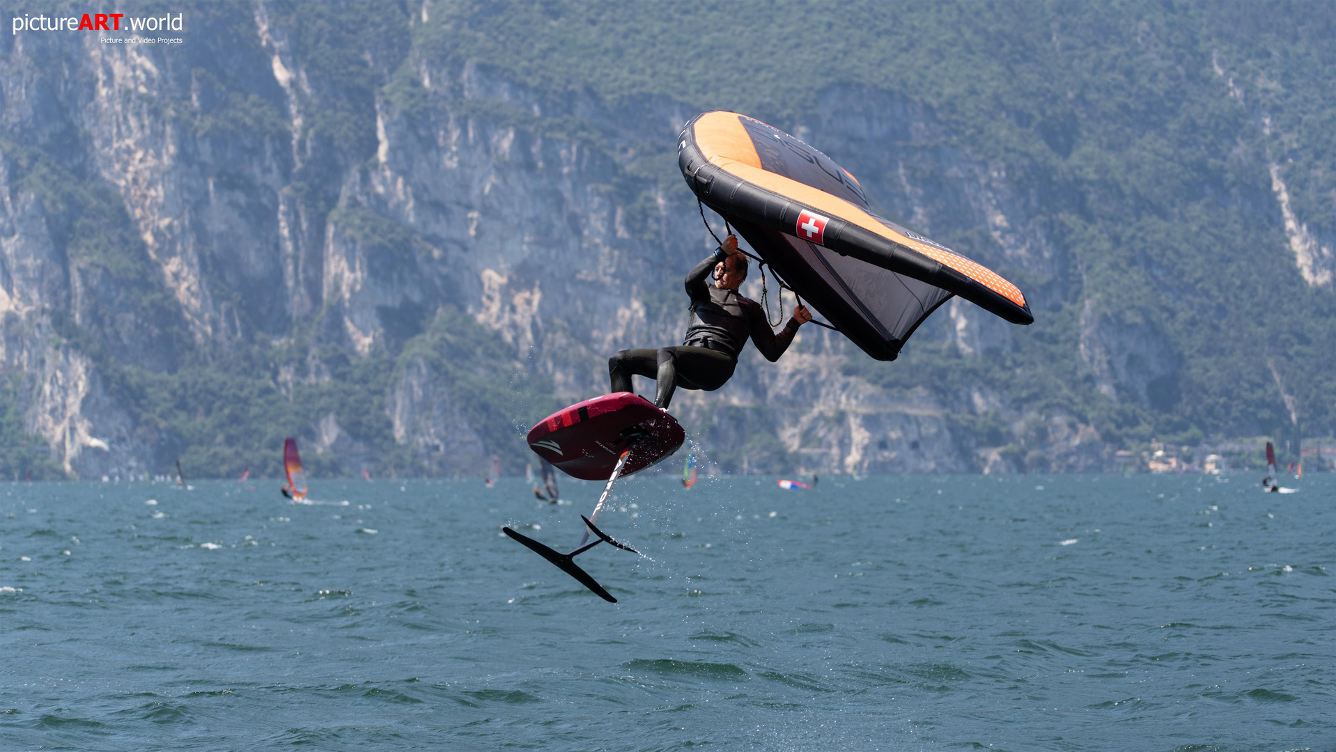 Wingsurfen / Windsurfen Gardasee Torbole