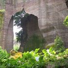 Winkel im historischen Steinbruch am Lianhuashan (Lotusberg)