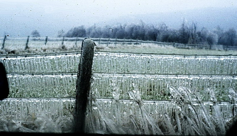 Winter 1972 Eisregen / "Blitzeis"