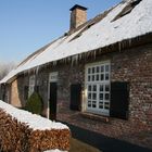 winter 2008/2009 farmhouse with snow and icicles