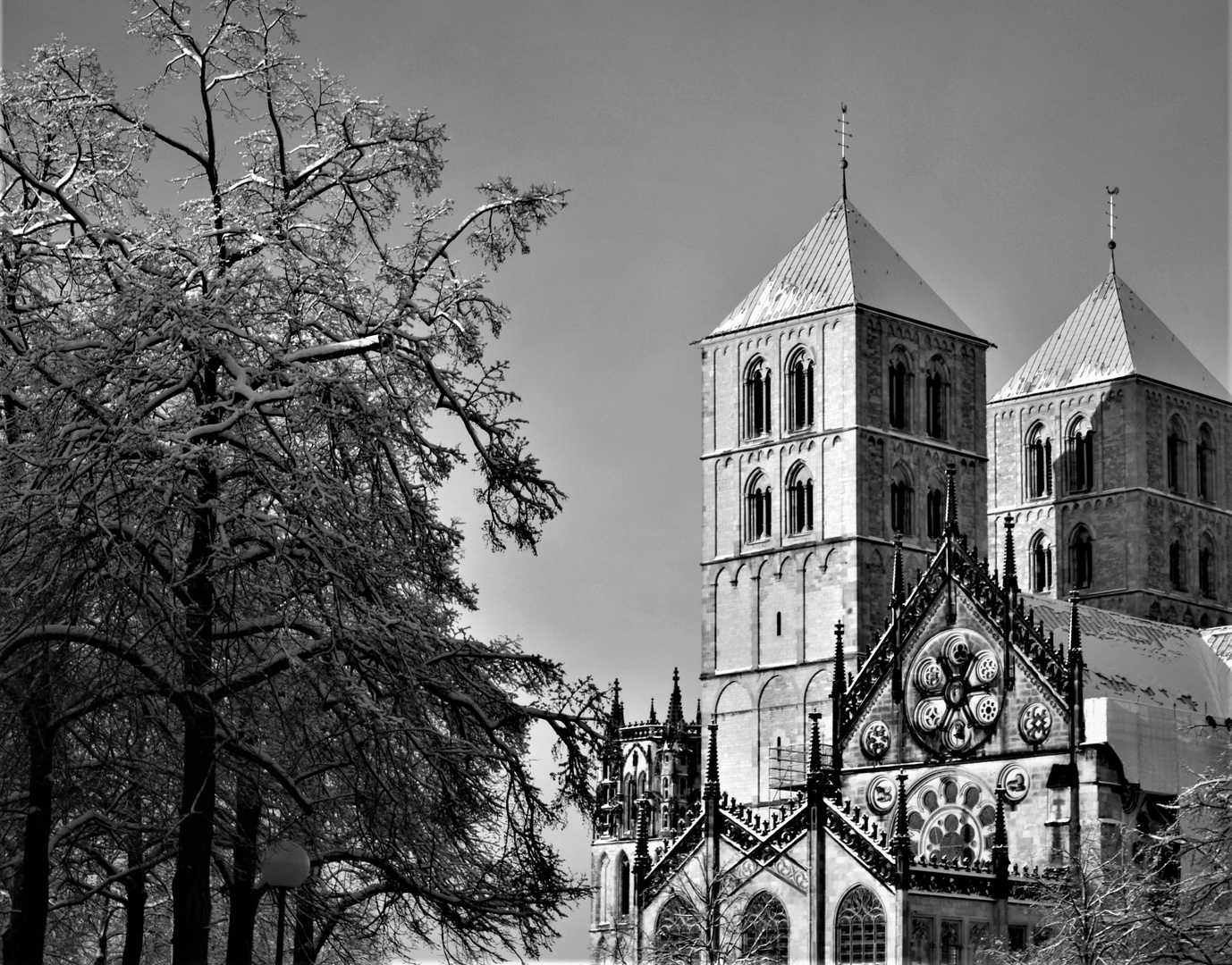 Winter 2010 - Dom und Überwasserkirche in Münster