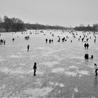 Winter 2012 - Blick auf den zugefrorenen Aasee in Münster