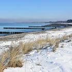 Winter 2021 am Strand von Hohe Düne