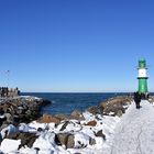 Winter 2021 auf der Warnemünder Westmole