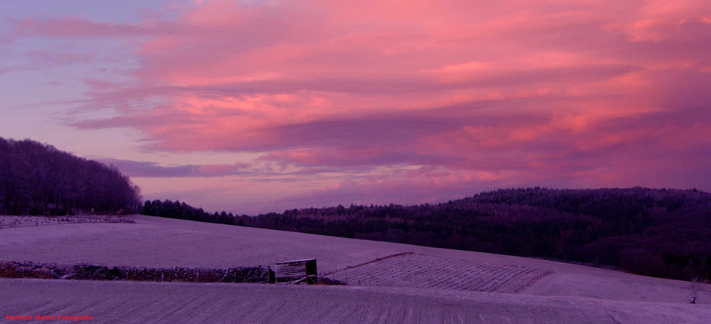 Winter 2021, in der Eifel: Frostig, bei minus 8 Grad ......