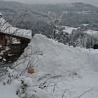 Winter 2021 - Schnee bis zur Dachrinne