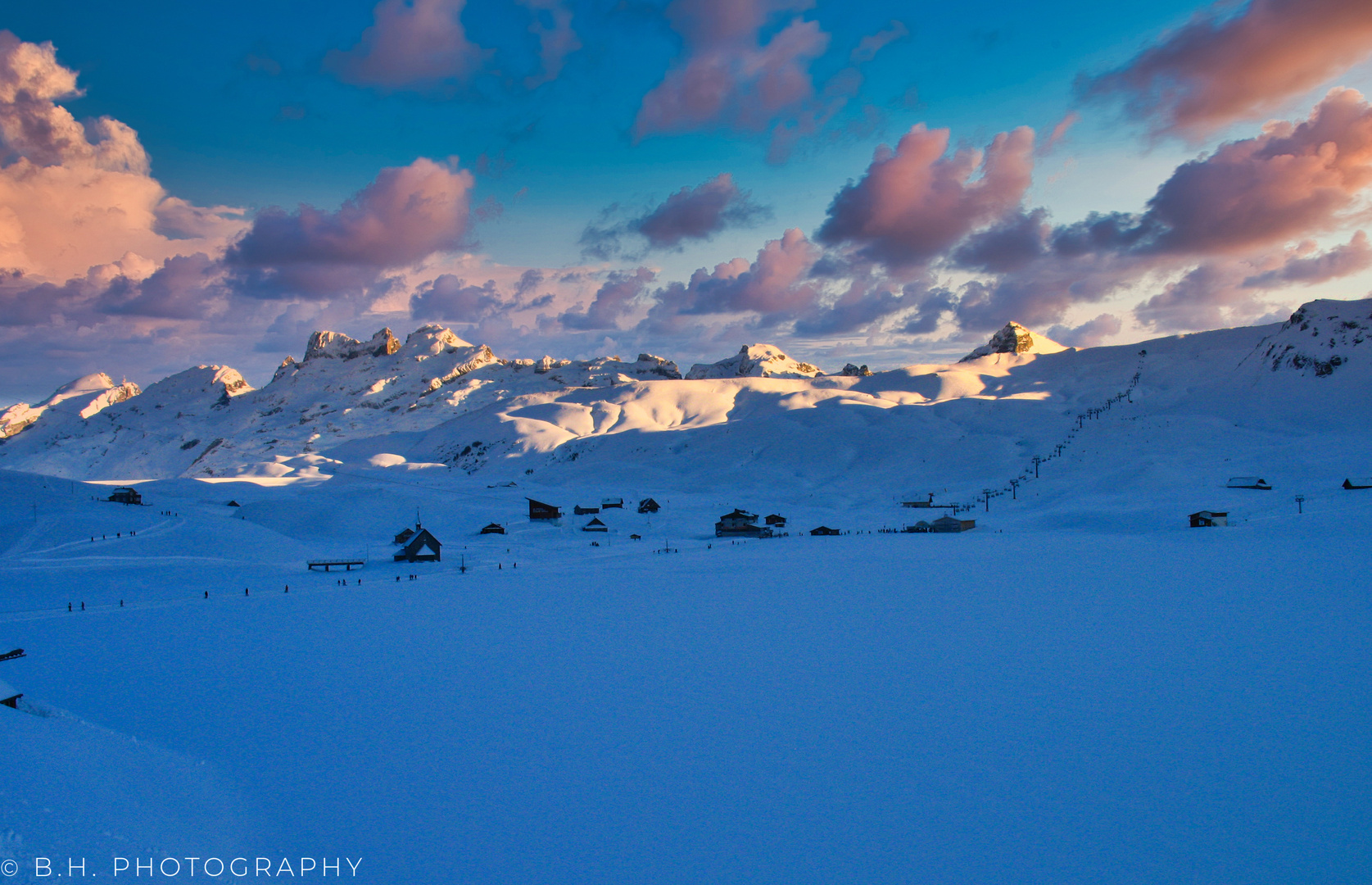 Winter-Abend auf der Melchsee Frutt