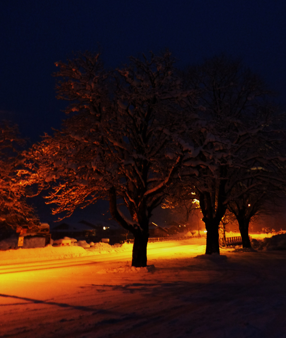 Winter Abend in Meiringen