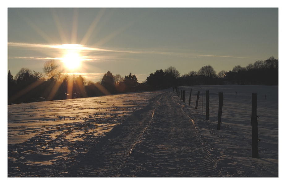 Winter- Abendsonne