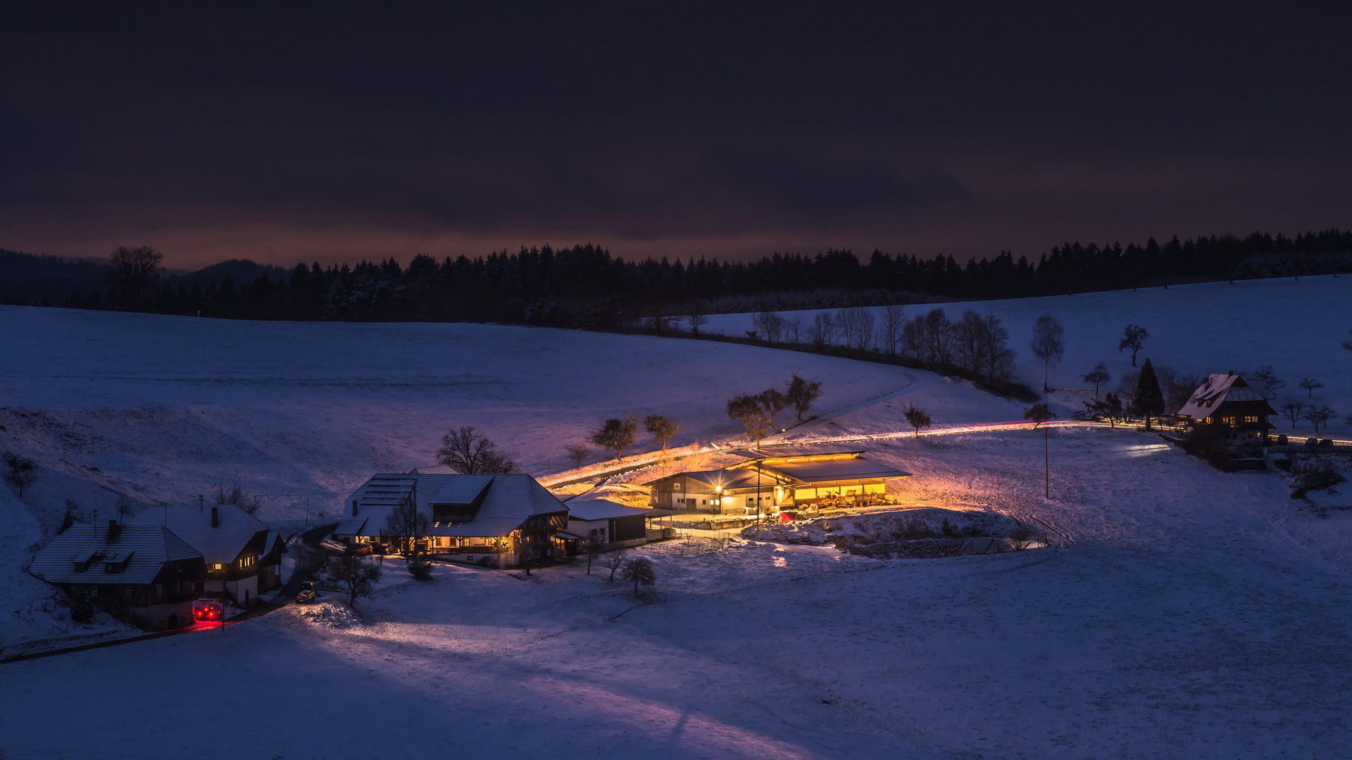 Winter-Abendstimmung