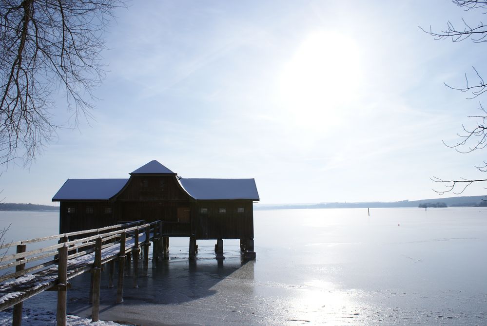 Winter am Ammersee by Britta Schönduwe