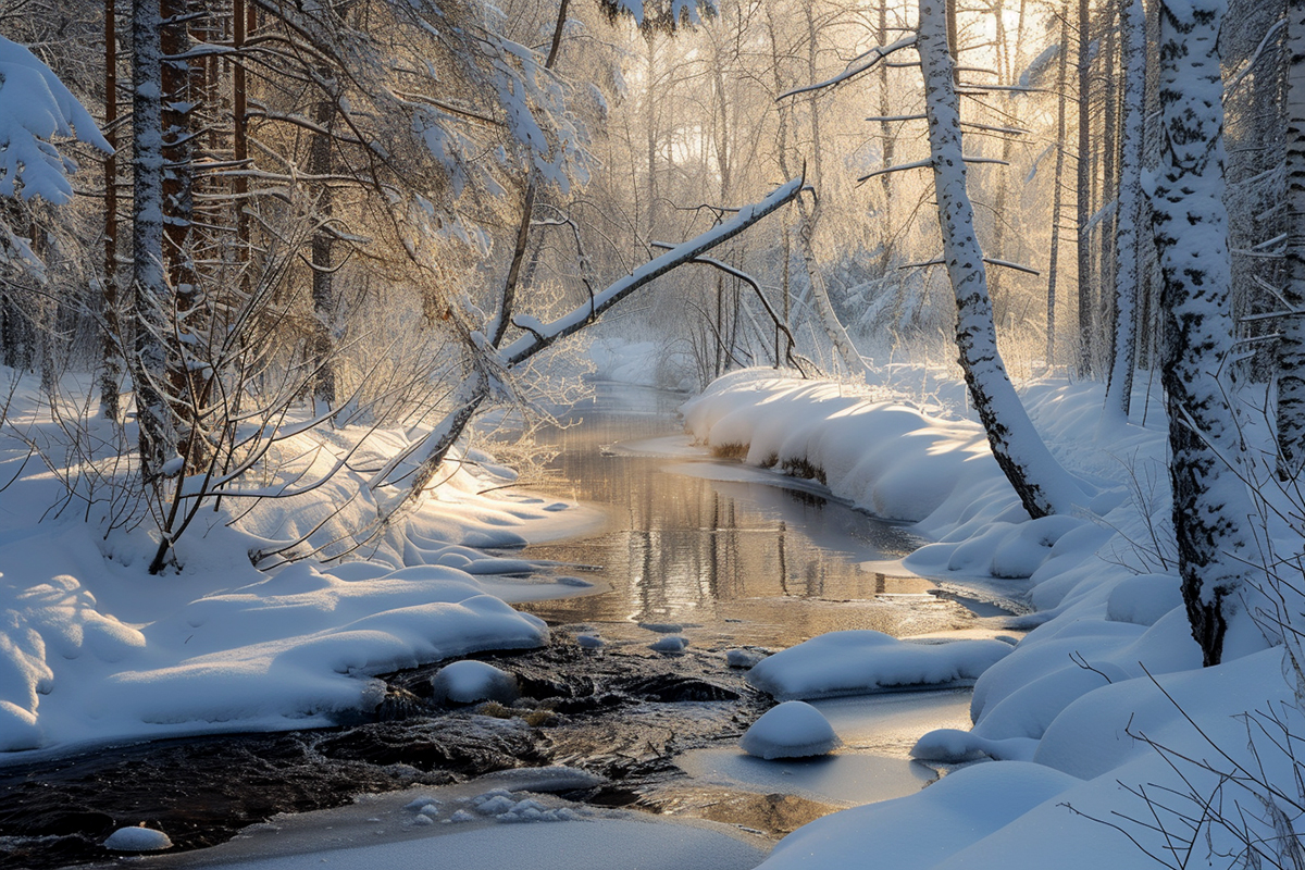 Winter am Bach