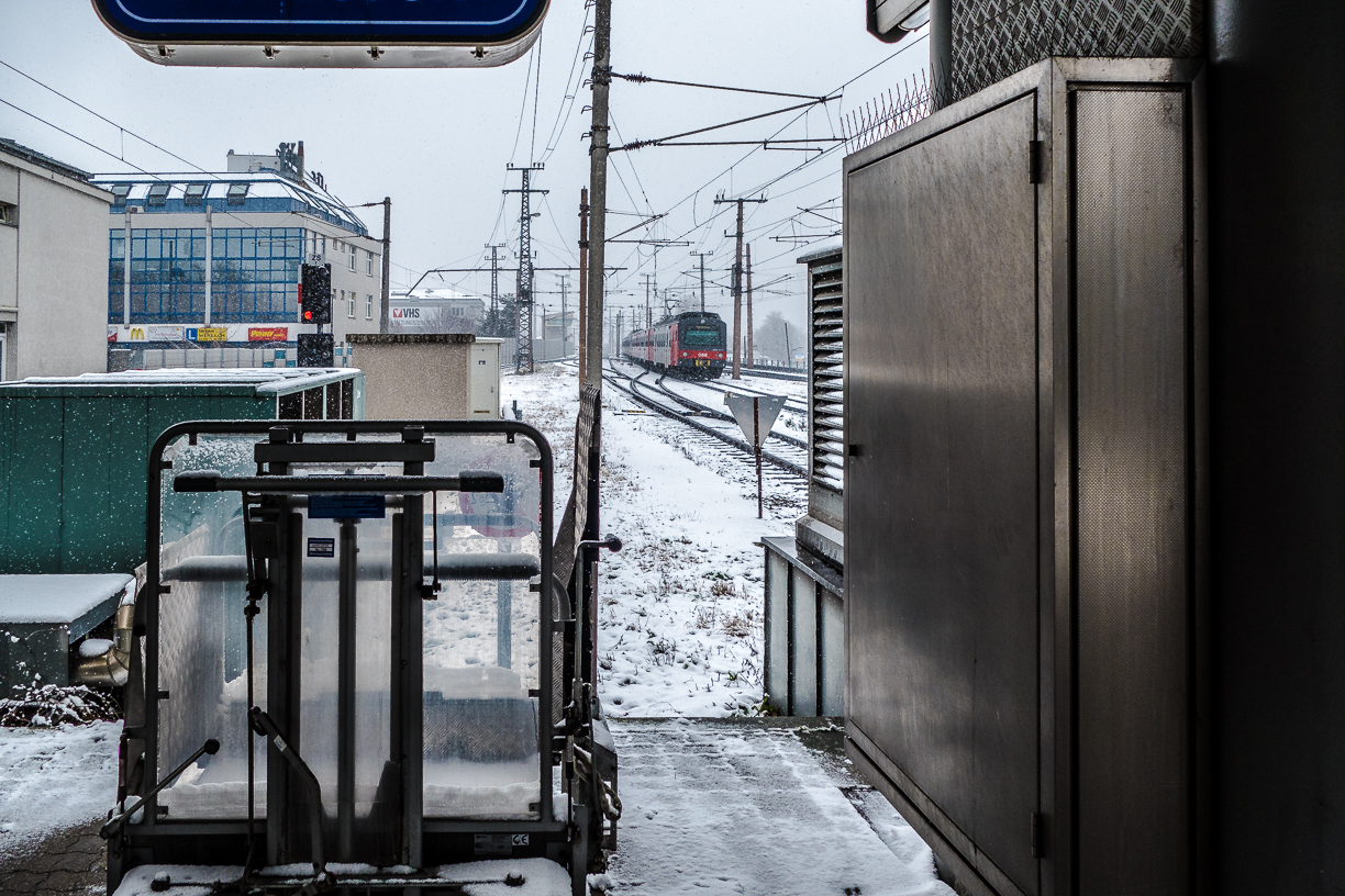 Winter am Bahngelände Bhf. Floridsdorf