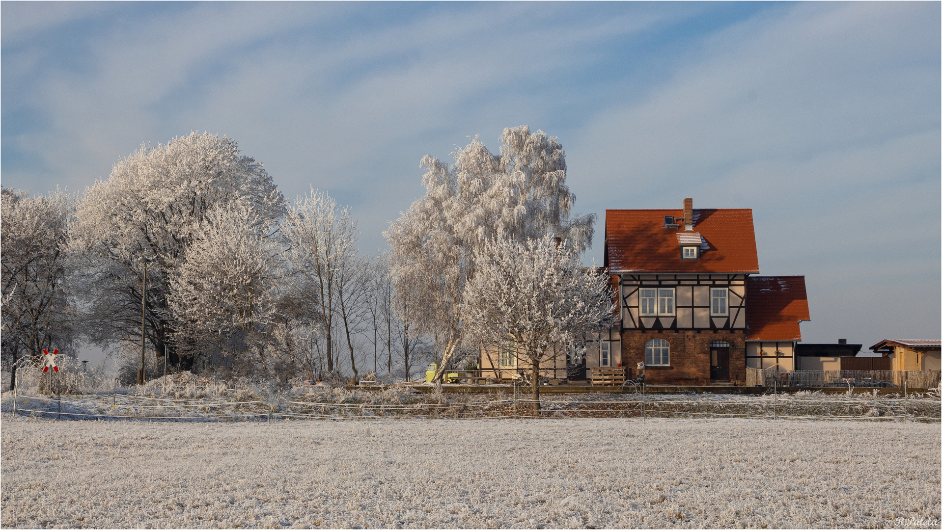 Winter am Bahnhof