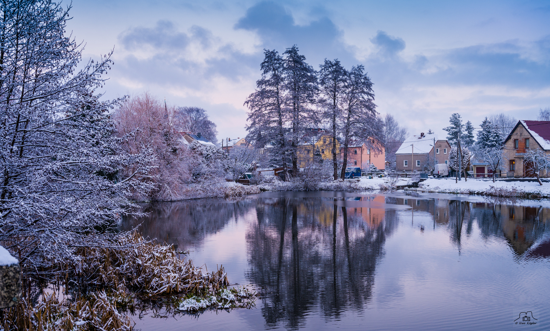 Winter am Dorfteich