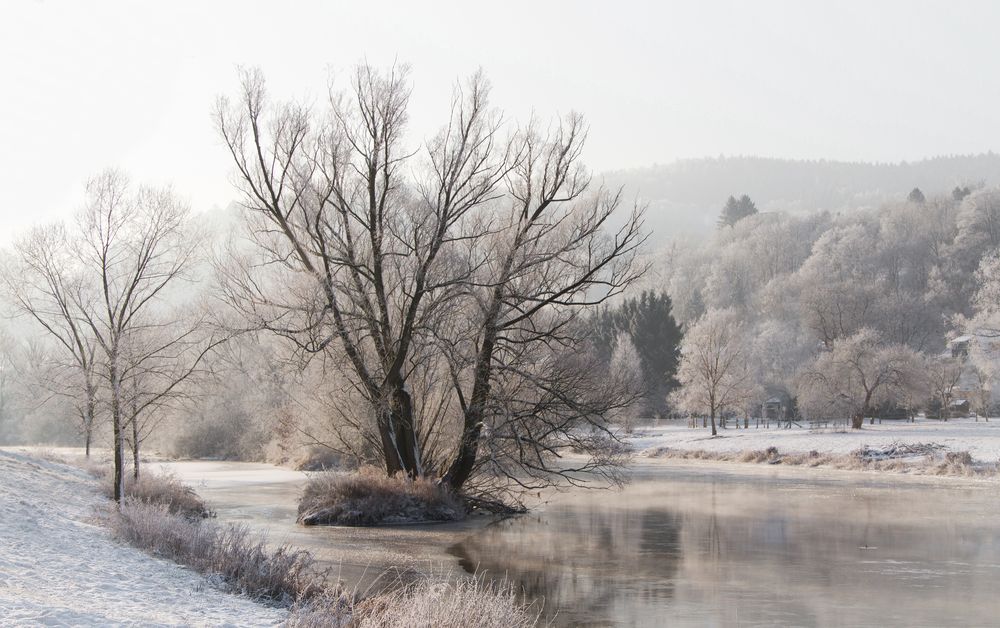 winter am fluß