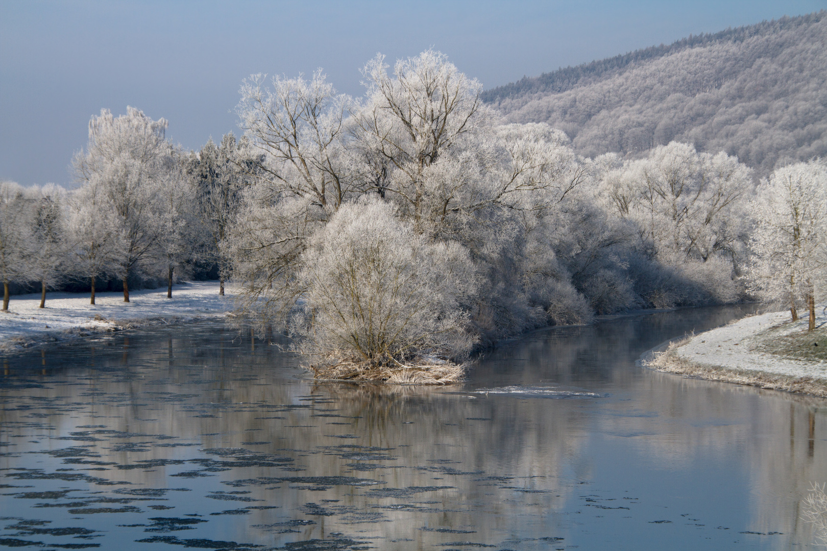 winter am fluß