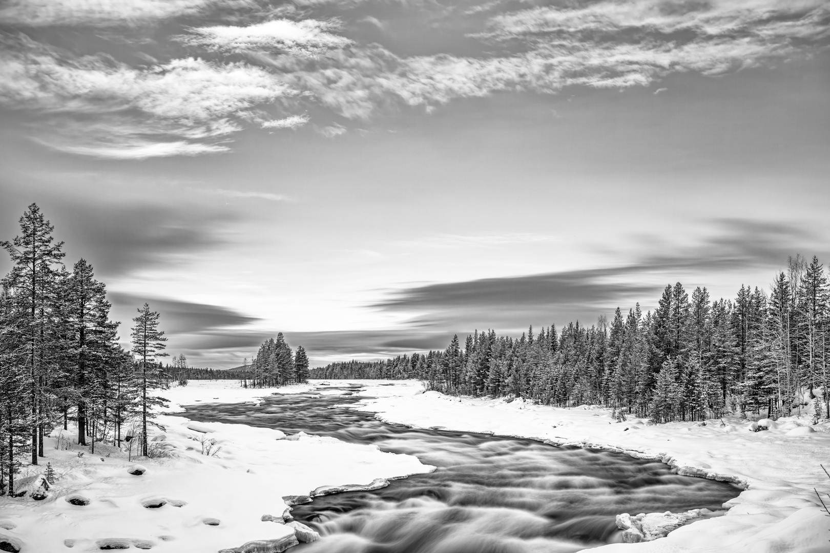 Winter am Fluss