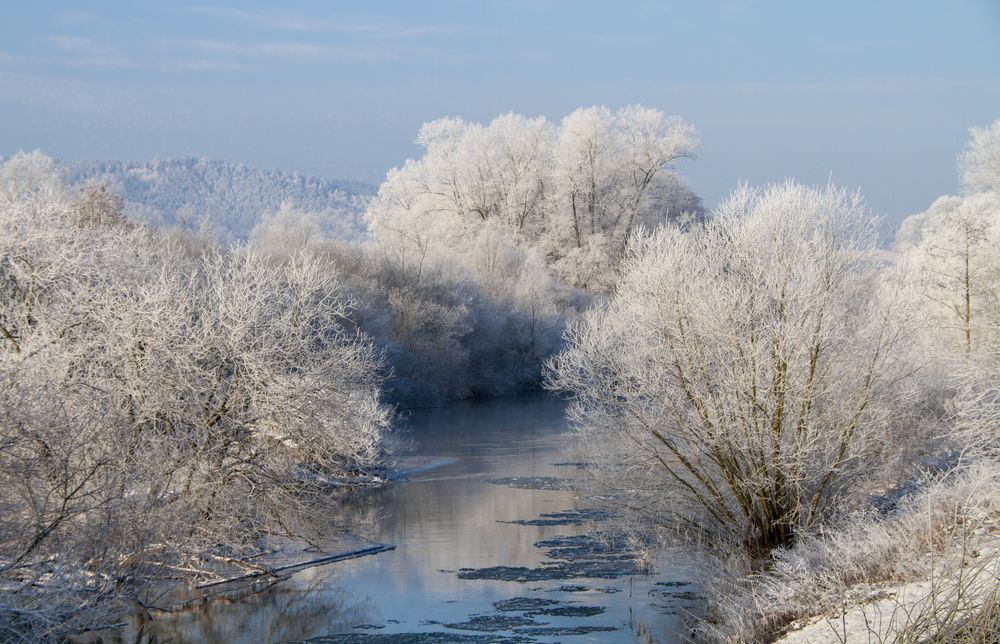 winter am fluß