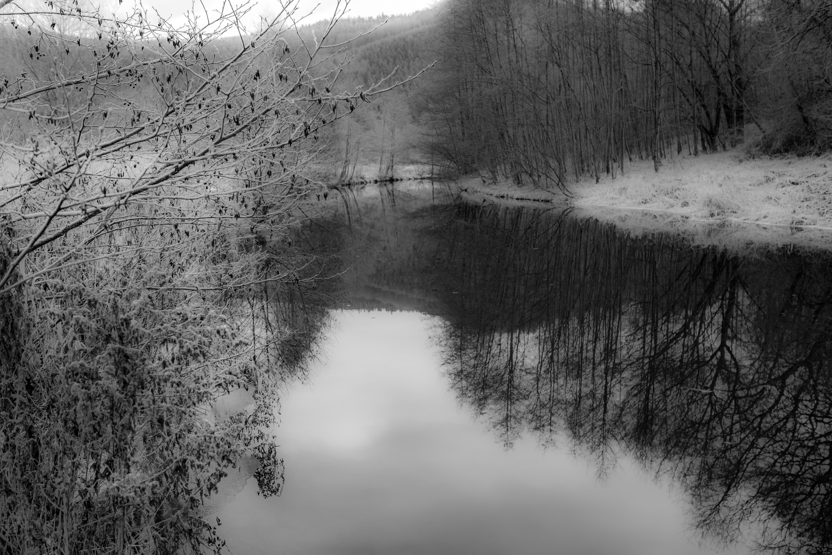 Winter am Fluss