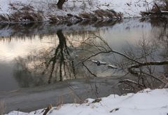 winter am fluss