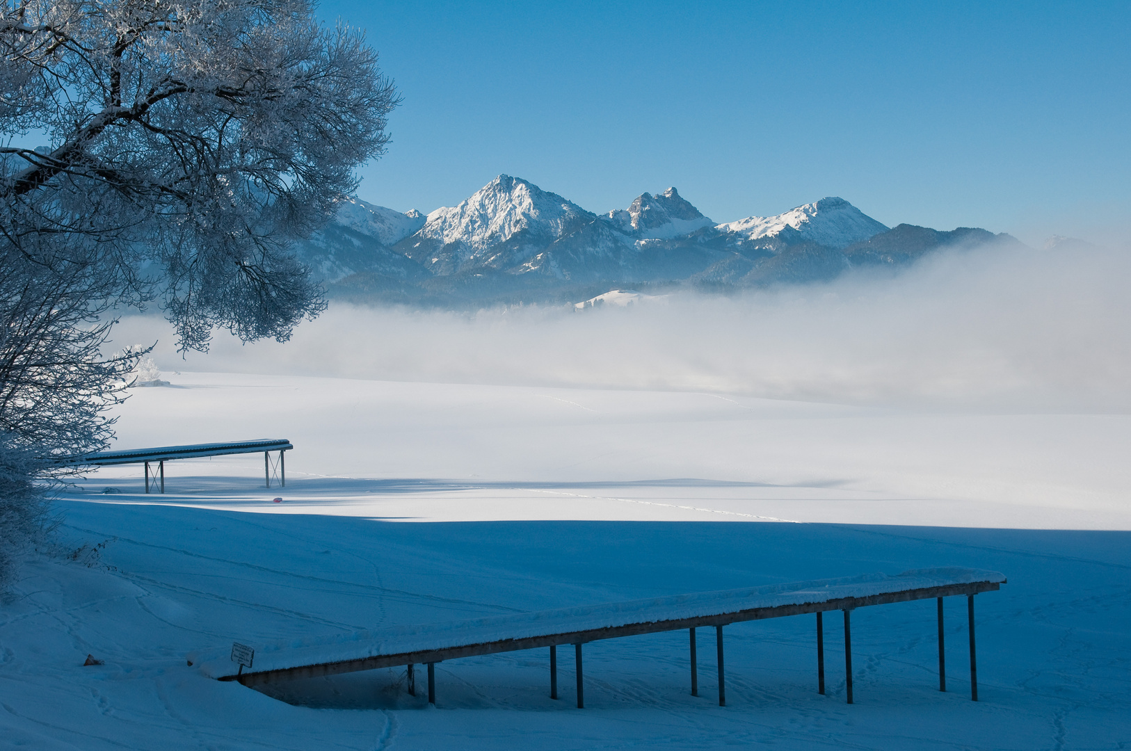 Winter am Forggensee