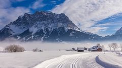 Winter am Fuße der Zugspitz