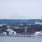 Winter am Hafen von Kloster Insel Hiddensee