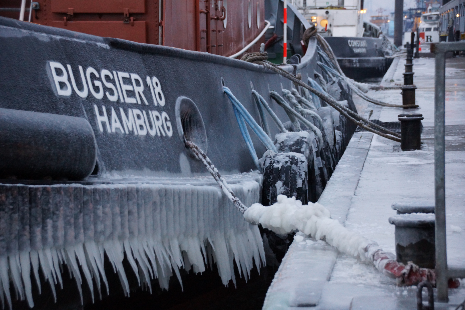 Winter am Hamburger Hafen