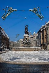 Winter am Herkulesbrunnen