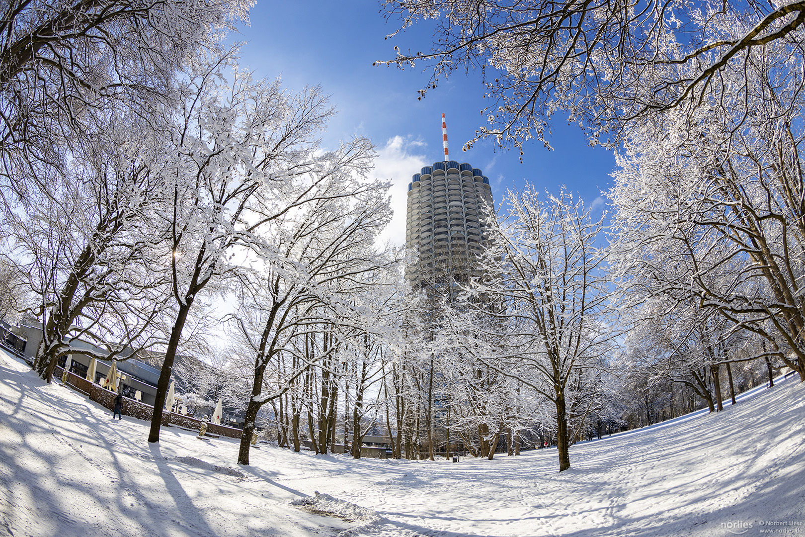 Winter am Hotelturm