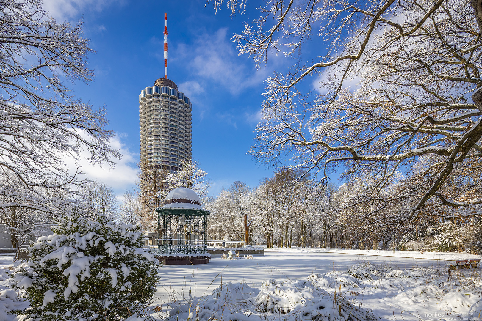 Winter am Hotelturm