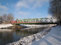 Winter am Kanal 02 Lukasbrücke