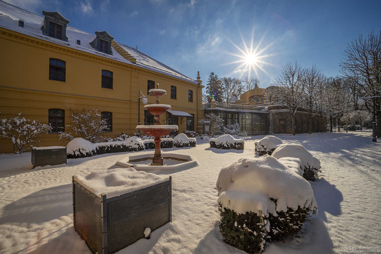 Winter am Kurhausbrunnen