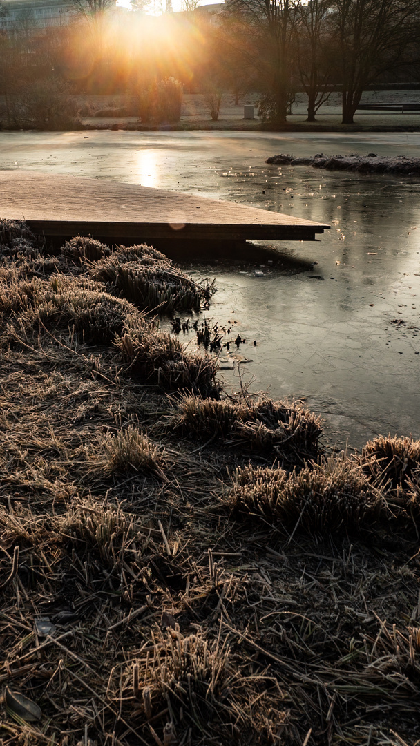 Winter am Kurparksee