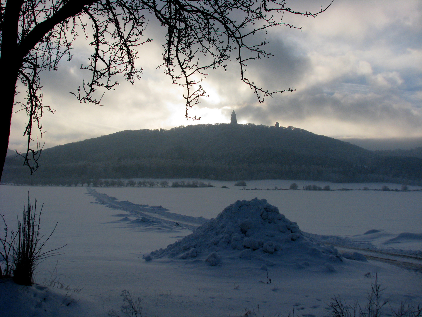 Winter am Kyffhäusergebirge