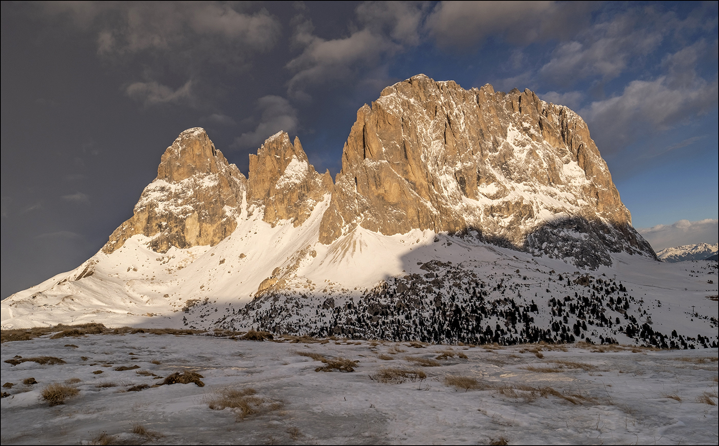 Winter am Langkofel