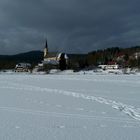 Winter am Lipno Stausee