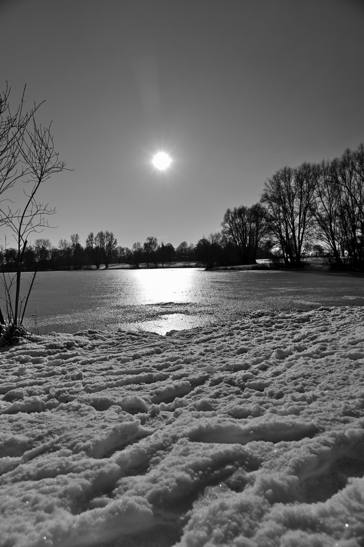 Winter am Ludwigsfelder Baggersee