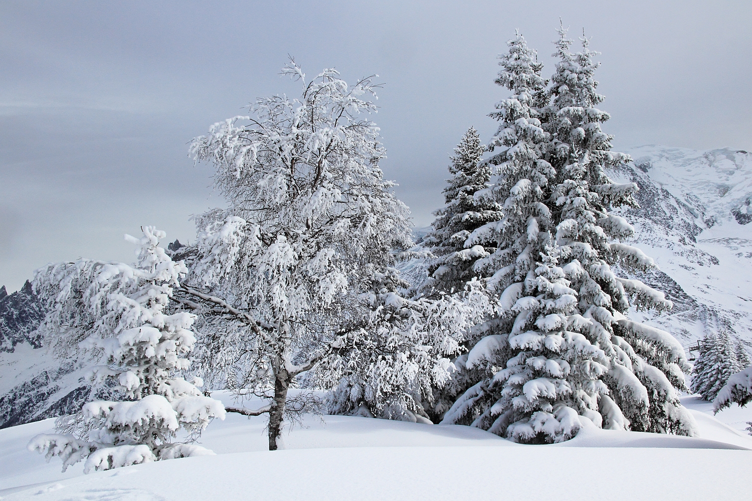 Winter am Mont Blanc