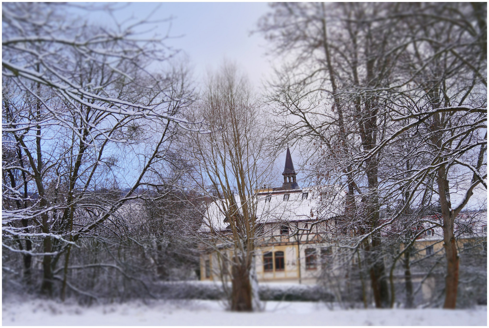 Winter am Rande der Stadt