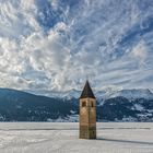 Winter am Reschensee