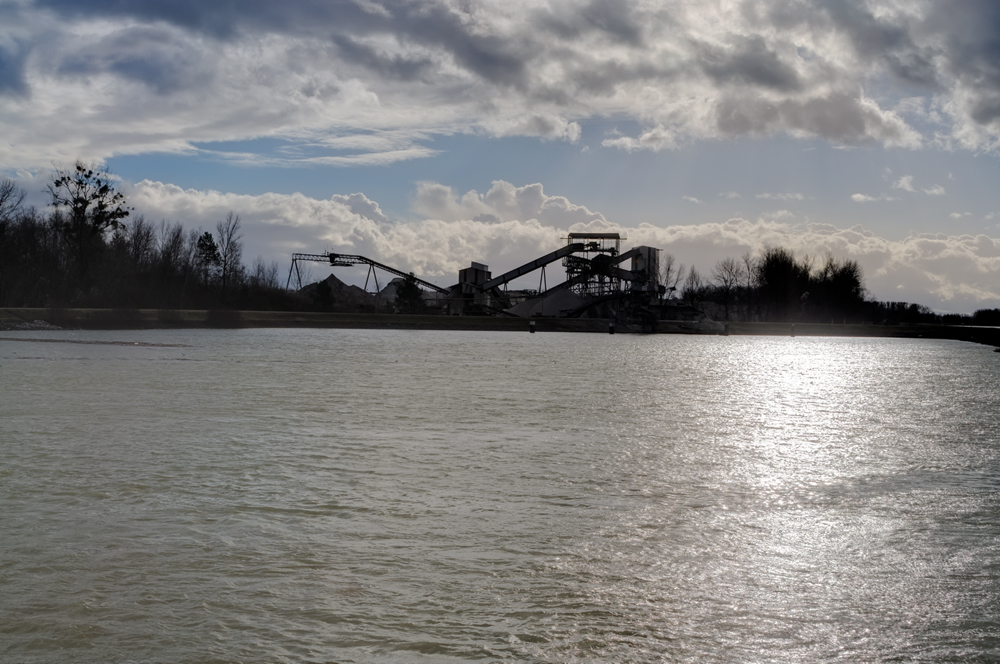 Winter am Rhein in Greffern