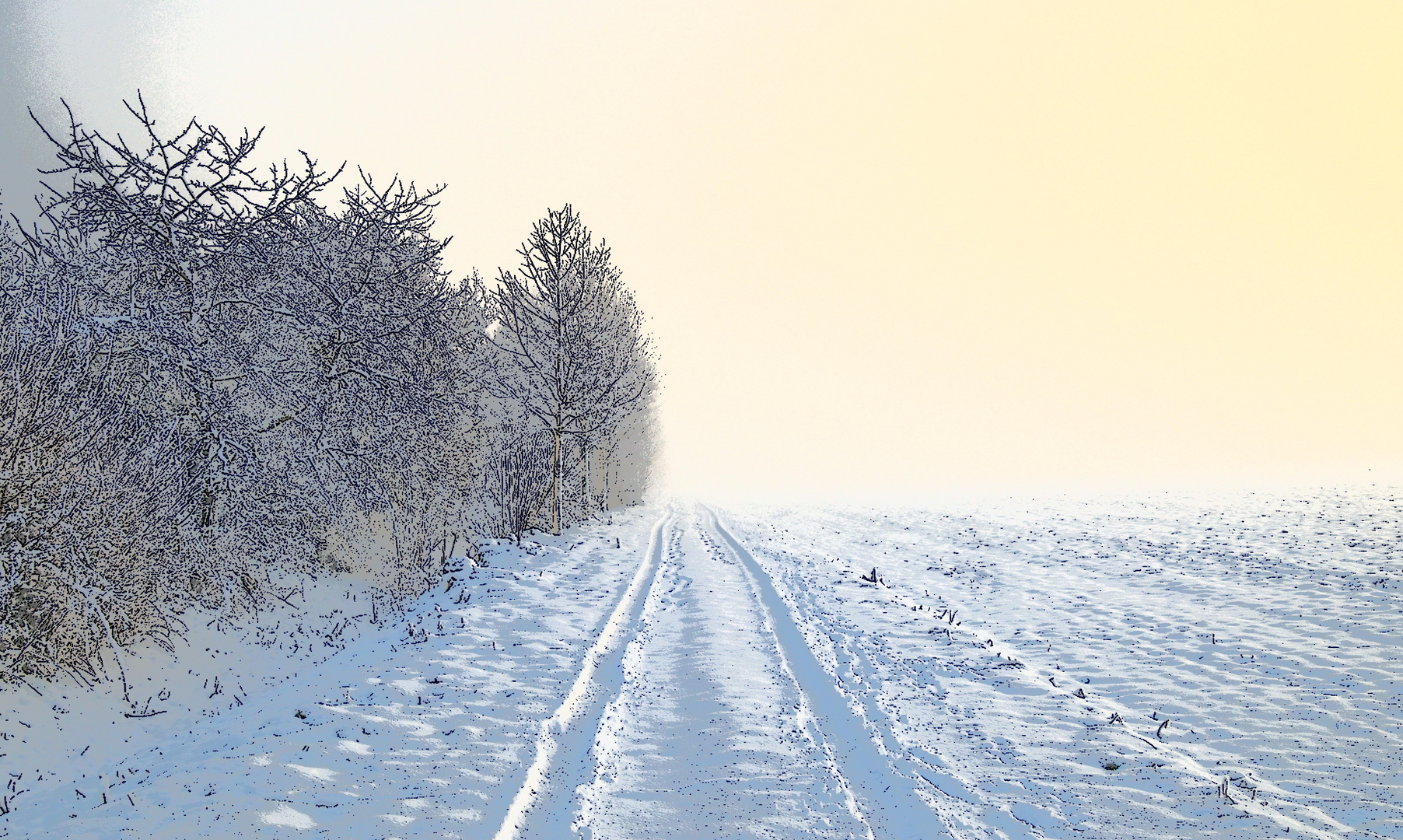 Winter am Rotbach bei Niederberg (Erftstadt)