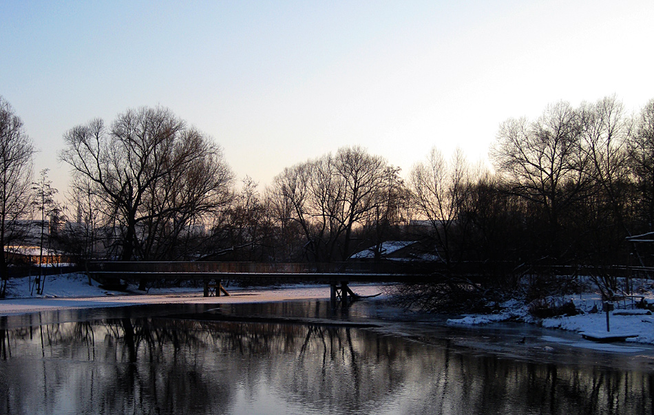 Winter am Saalewehr