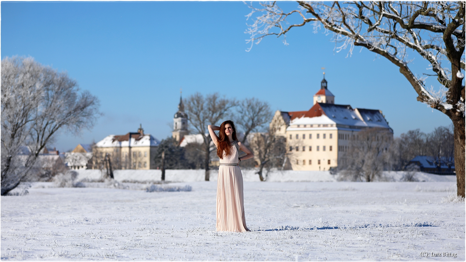 Winter am Schloss Pretzsch