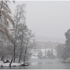 Winter am Schloß Wilhelmshöhe in Kassel