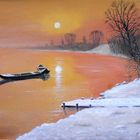 „Winter am See“ #1 (rot)