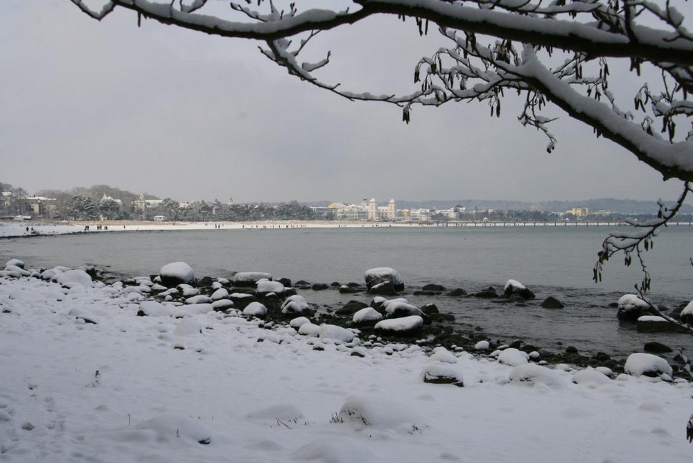 Winter am Strand bei Binz