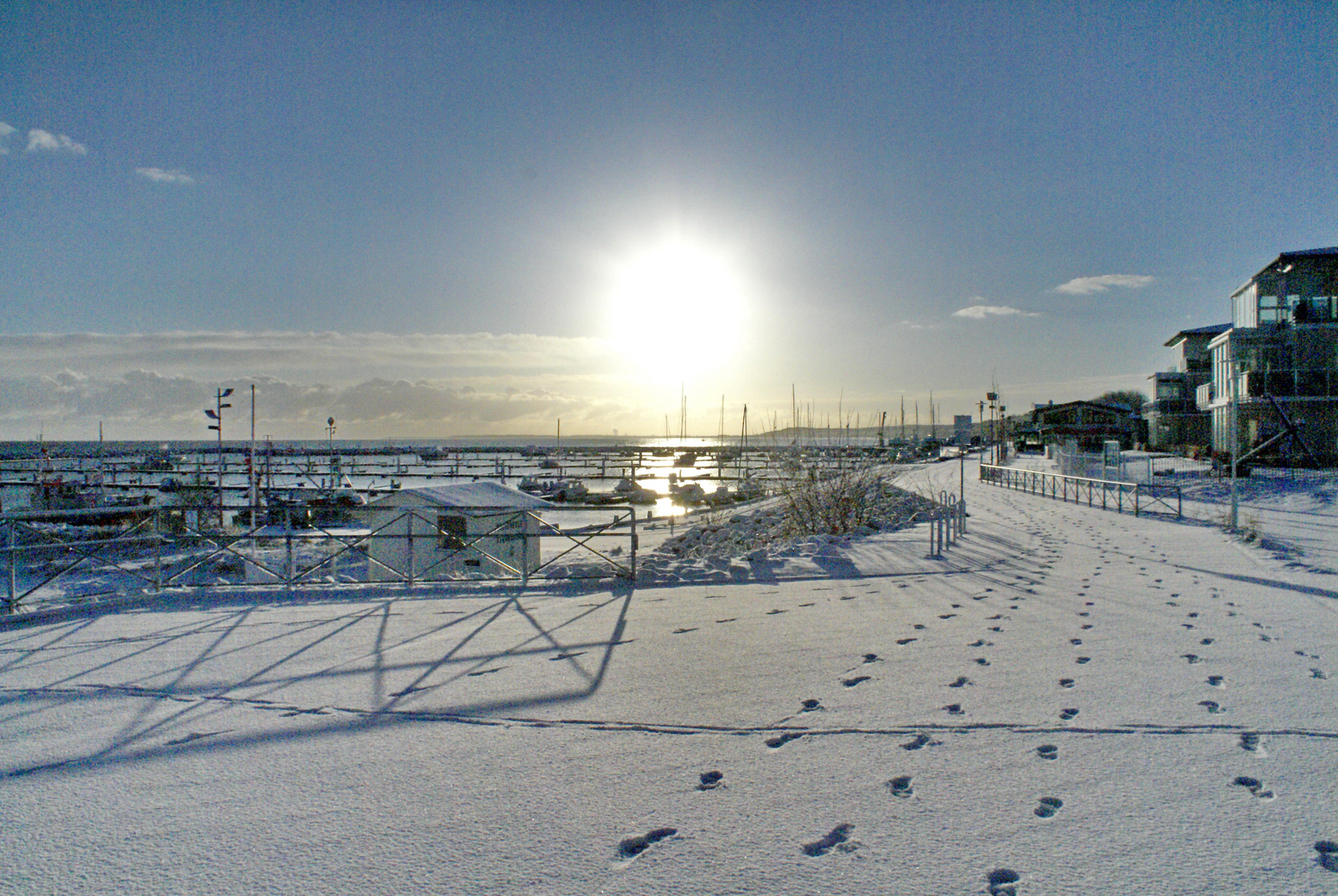 Winter am Strand in Kühlungsborn (Sonnenaufgang)